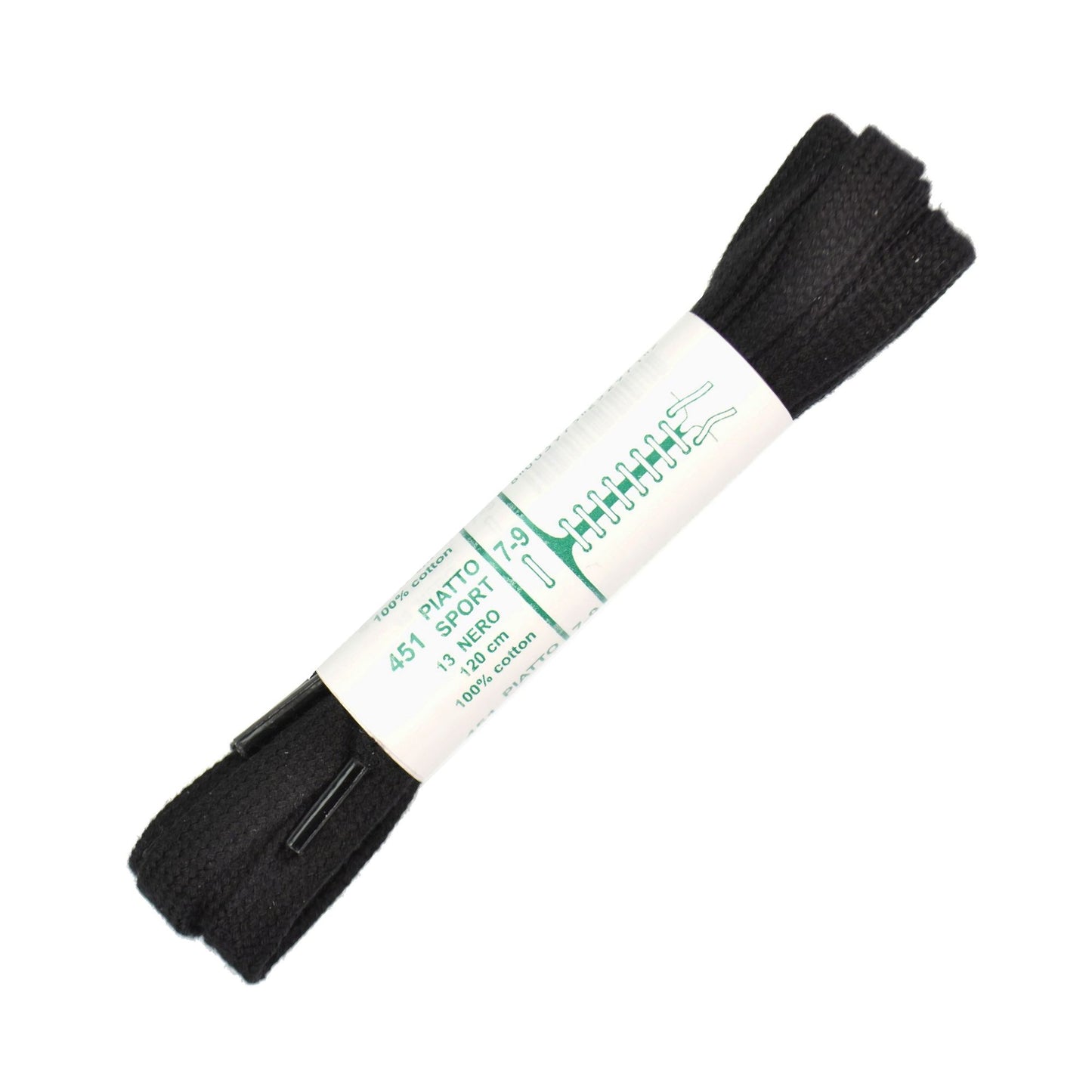 120cm Premium Flat Shoe Laces - Black 8mm