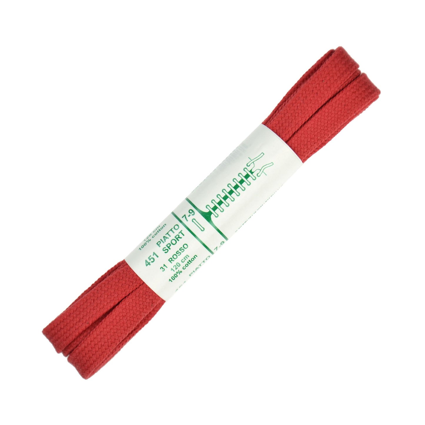 120cm Premium Flat Shoe Laces - Red 8mm