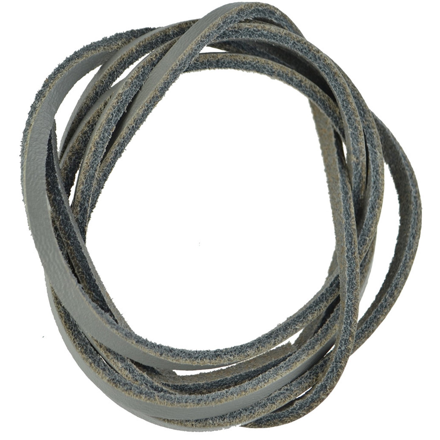 115cm Leather Shoe Laces - Grey