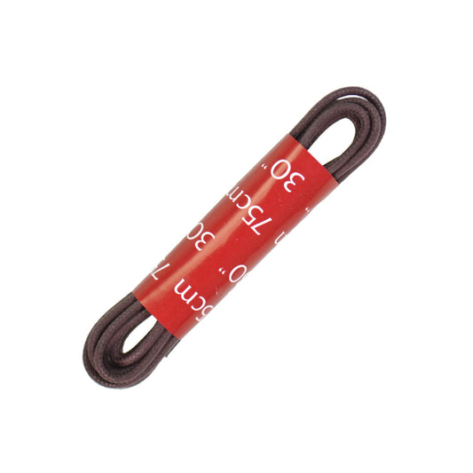 75cm Thin Wax Round Shoe Laces - Brown 2mm