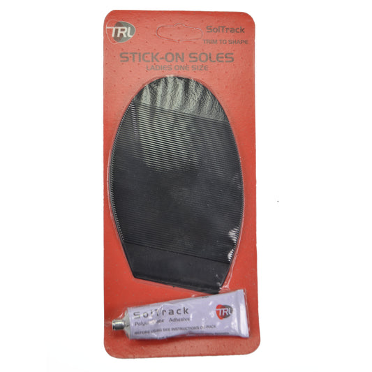 Ladies's Soltrack DIY Rubber Stick on Soles  - Black