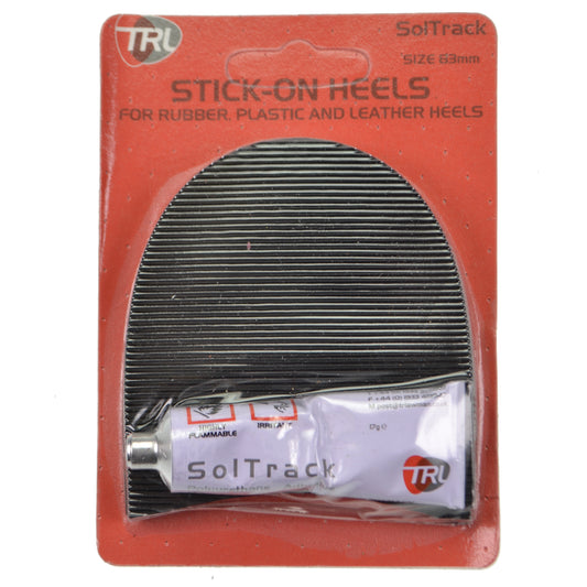 Soltrack DIY Rubber Stick on Heels - Black