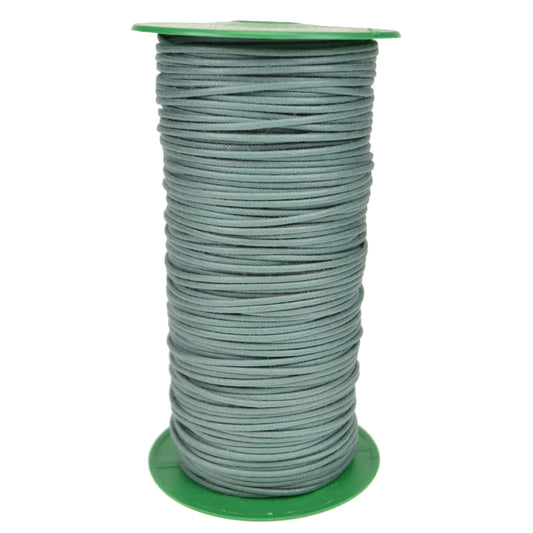 Round Wax Cotton Shoe Laces - Pastel Green (per metre)
