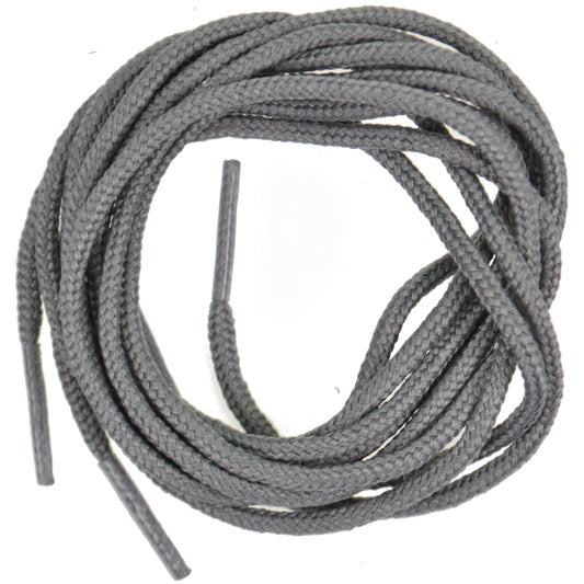 100cm Round Shoe Laces - Battleship Grey 3mm