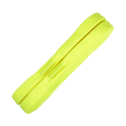 100cm Flat Shoe Laces - Fluorescent Yellow