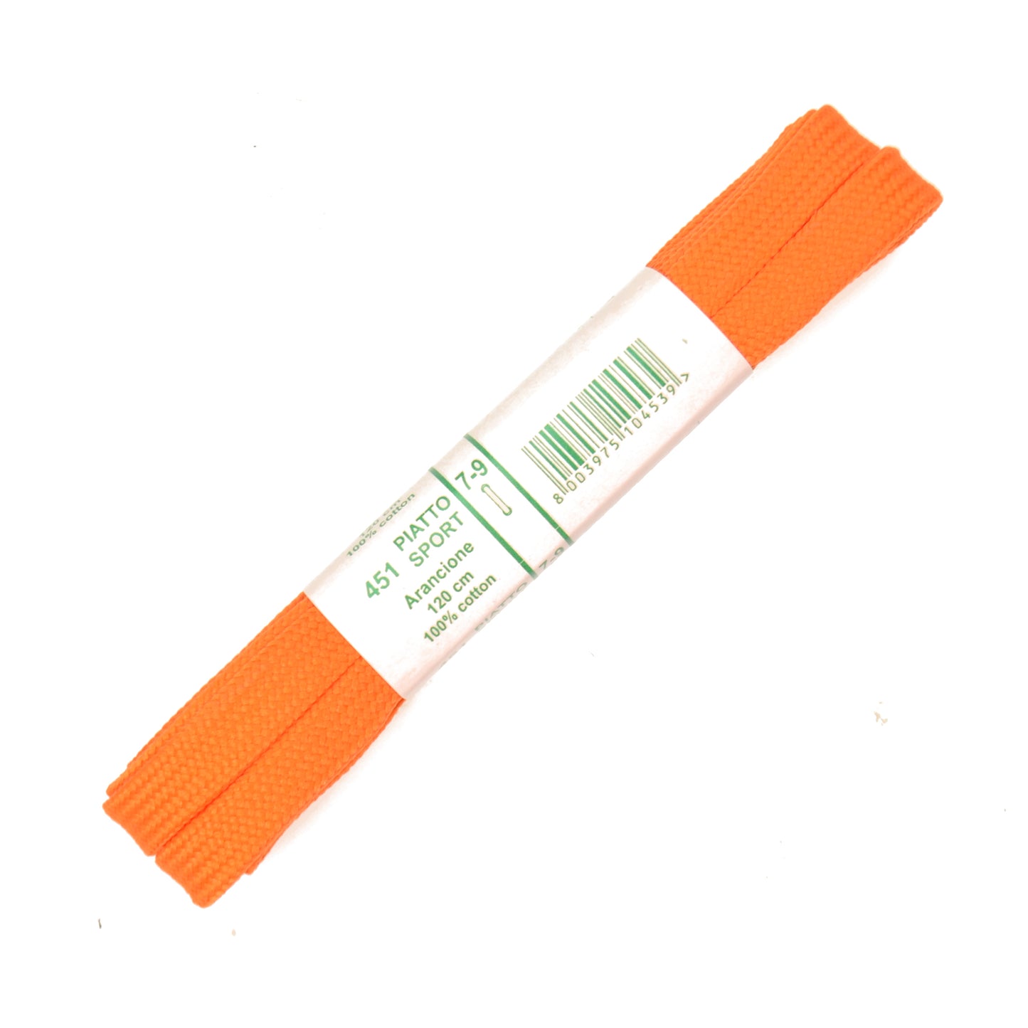 120cm Premium Flat Shoe Laces - Orange 8mm
