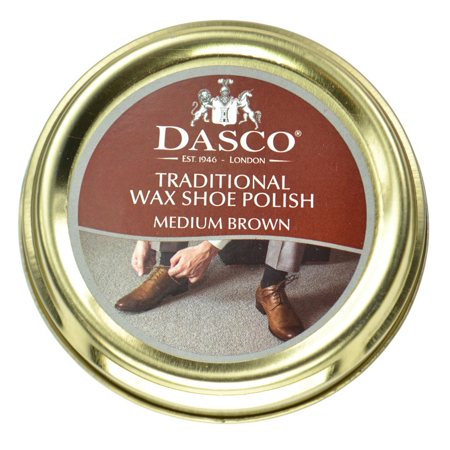 Dasco Wax Shoe Polish - Med Brown No.110