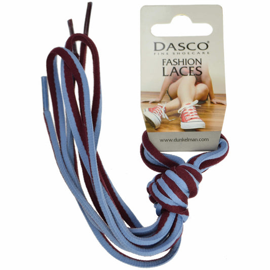 120cm Round Trainer and Casual Shoe Laces - Burgundy & Sky Blue