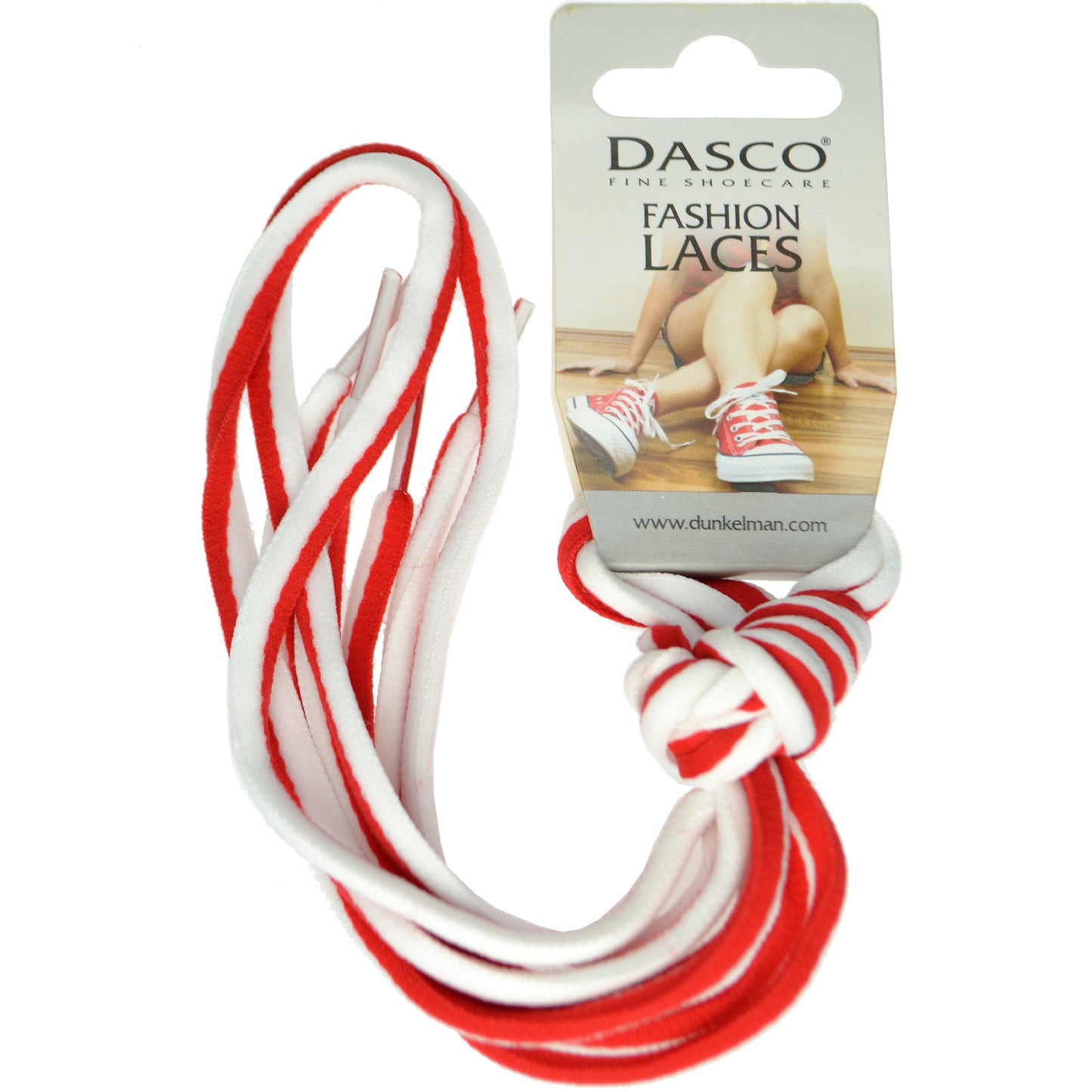 120cm Round Trainer and Casual Shoe Laces - Red & White