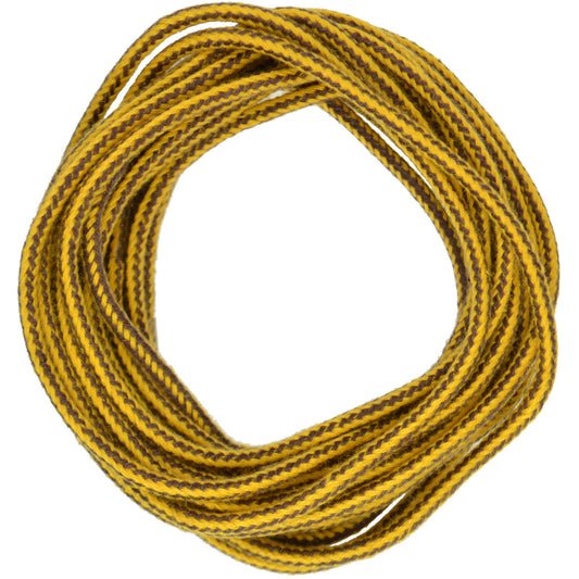 75cm Round Kicker Shoe Laces - Yellow & Teak