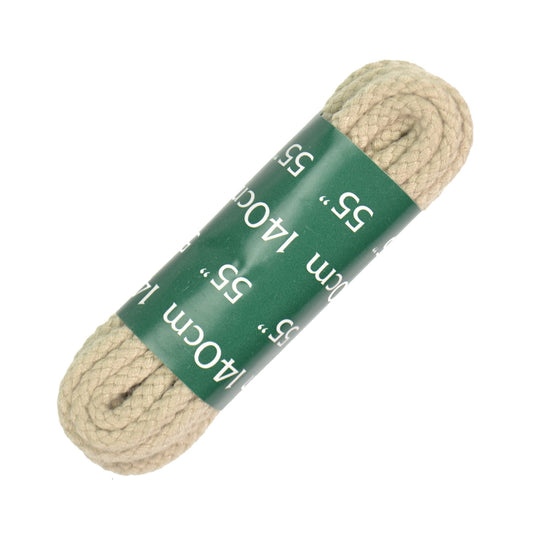 140cm Thick Cord Shoe Laces - Stone / Light Beige
