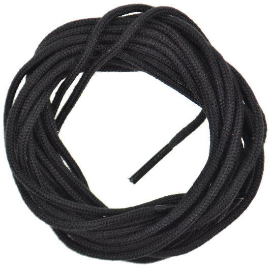180cm Round Boot Shoe Laces - Black