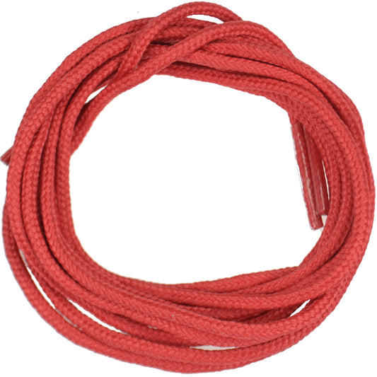 100cm Round Shoe Laces - Red 3mm