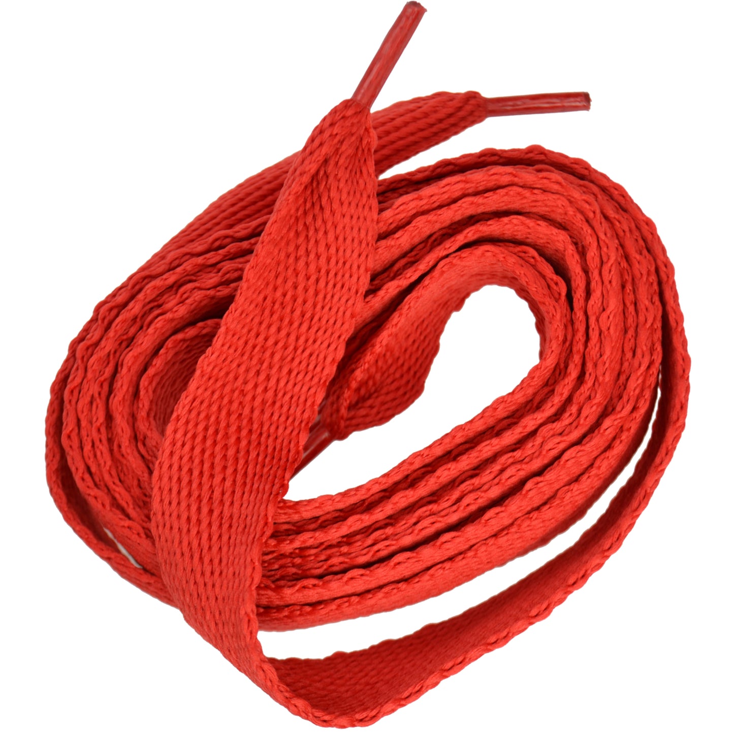 130cm Flat Shoe Laces - Flame red - 20mm