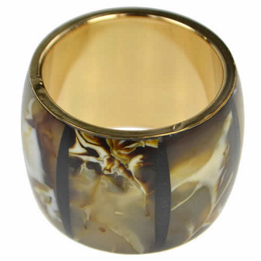 Bone & Brass Napkin Ring