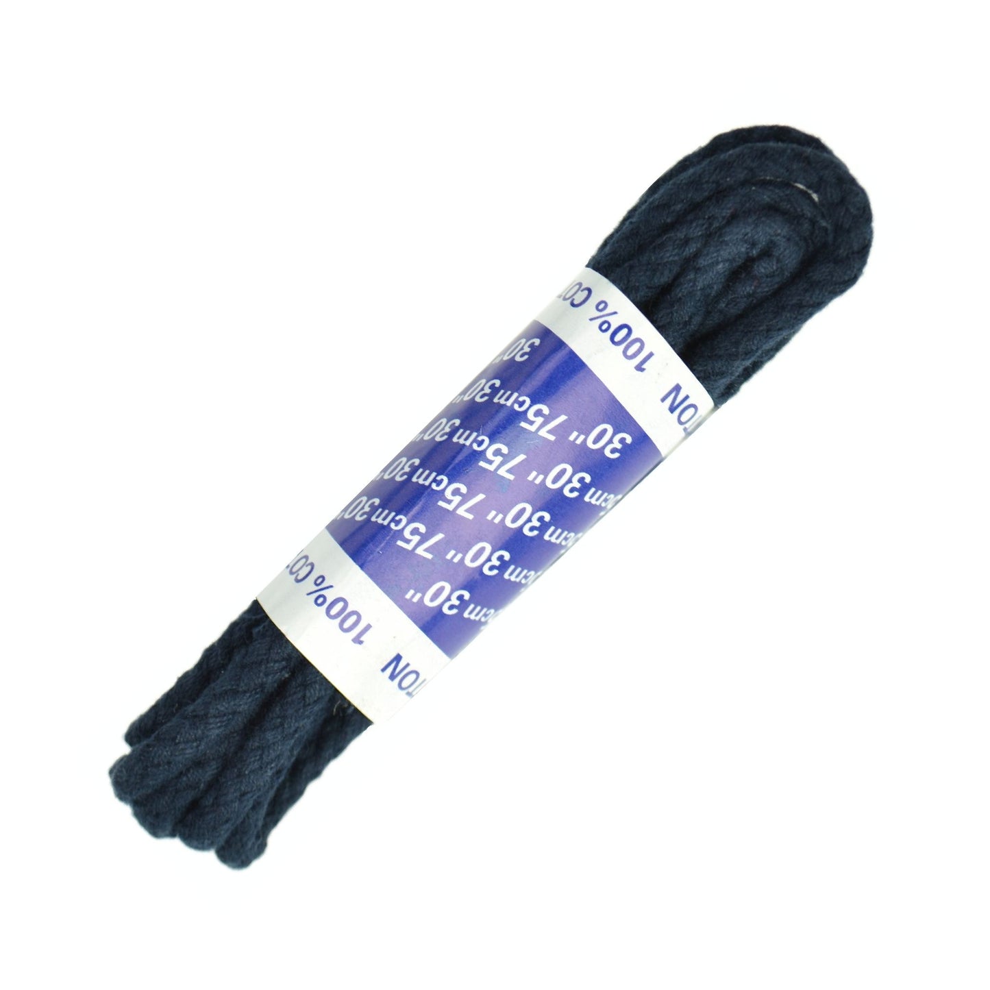 75cm Chunky Cord Shoe Laces - Navy Blue 5mm