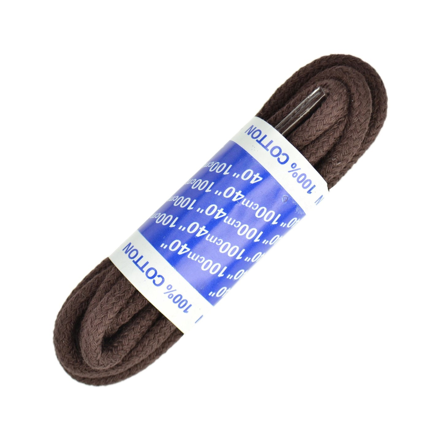 100cm Cord Shoe Laces - Brown 4mm cotton