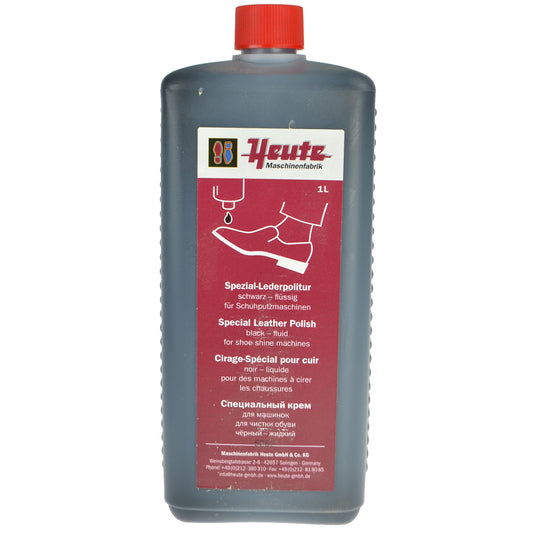 Heute Shoe Shine Machine Polish -  Black - 1lt