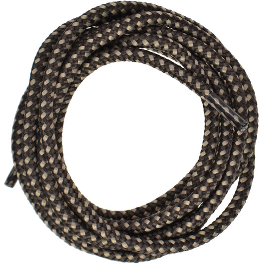 150cm Walking Boot Shoe Laces - Dark Taupe and Stone