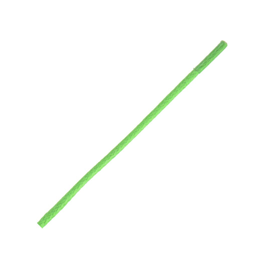 60cm Wax Round Shoe Laces - Lime Green 2mm