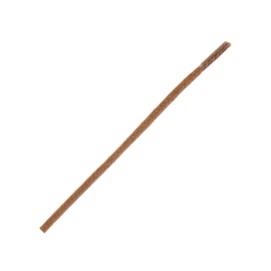 75cm Thin Wax Round Shoe Laces - Tan 2mm