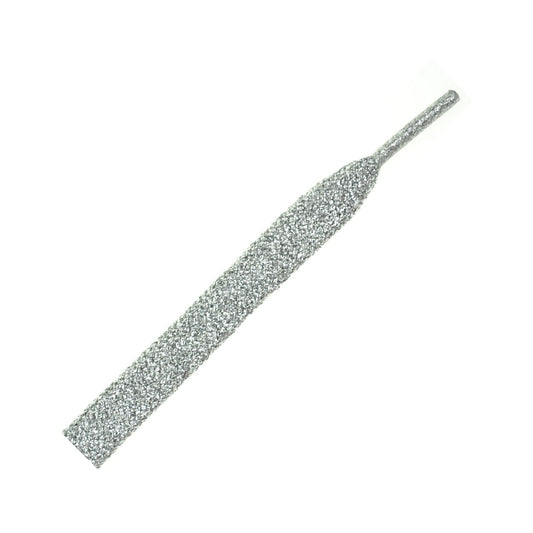 120cm Fashion Shoe Laces - Silver Sparkly