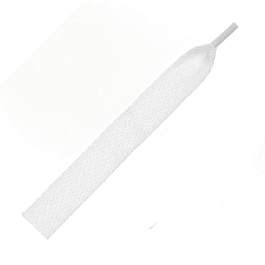 140cm Supreme Flat Shoe Laces 18mm - White
