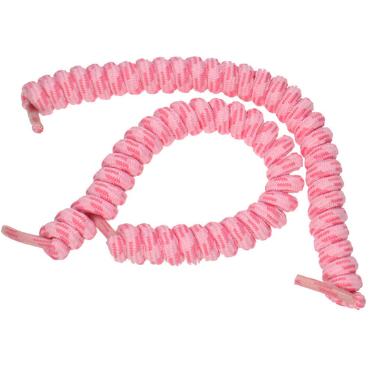 Vizi Coil Elastic No Tie Shoe Laces - Pink & Pink