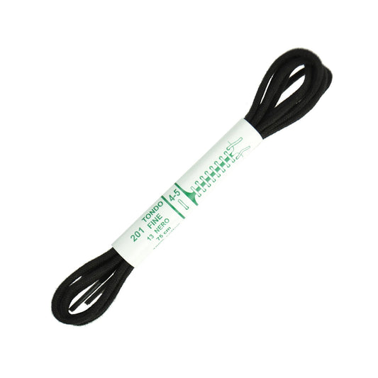 75cm Premium Round Shoe Laces -  Black 2mm