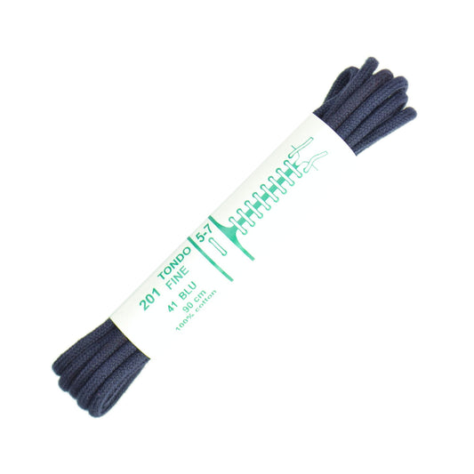 90cm Premium Round Shoe Laces -  Navy Blue 2mm