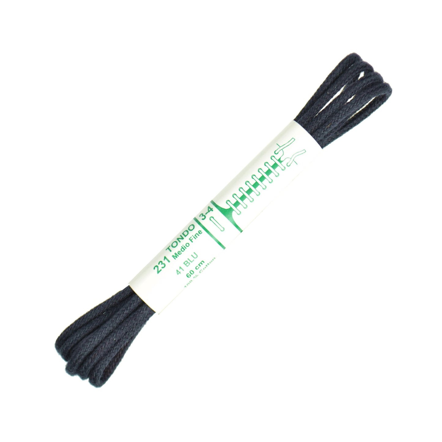 60cm Premium Round Shoe Laces -  Navy Blue 2.5mm