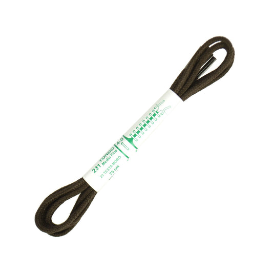 75cm Premium Round Shoe Laces -  Dark Brown 2.5mm