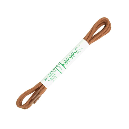 75cm Premium Round Shoe Laces -  Tan 2.5mm