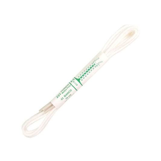 75cm Premium Round Shoe Laces -  White 2.5mm