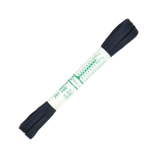 75cm Premium Flat Shoe Laces -  Navy Blue 6mm