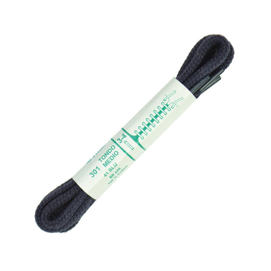 60cm Premium Cord Shoe Laces - Navy Blue 4mm