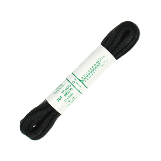 90cm Premium Cord Shoe Laces - Black 4mm
