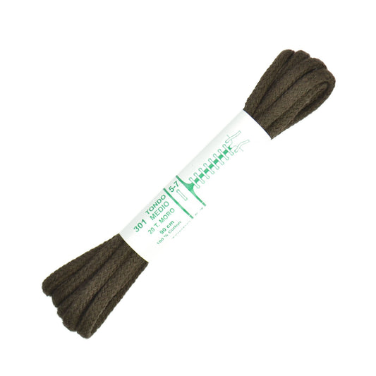 90cm Premium Cord Shoe Laces - Dark Brown 4mm