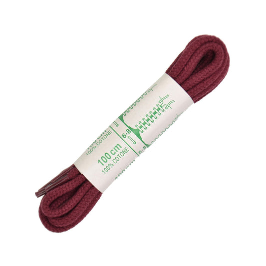 100cm Premium Cord Shoe Laces - Bordeaux 4mm