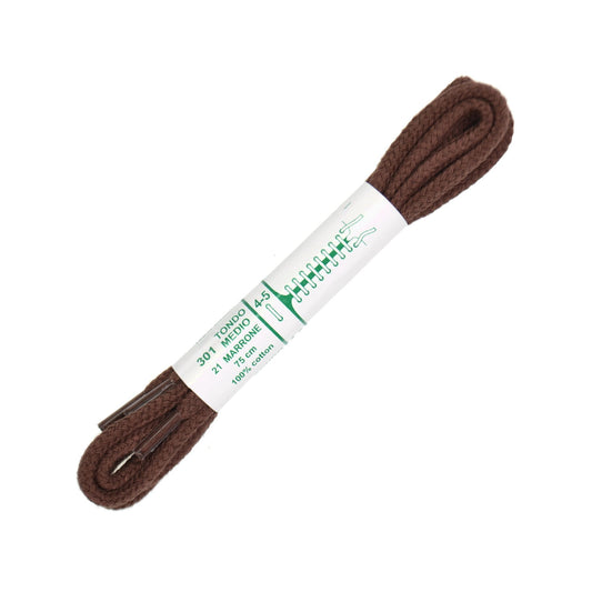100cm Premium Cord Shoe Laces - Brown 4mm