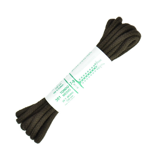 120cm Premium Cord Shoe Laces - Dark Brown 4mm