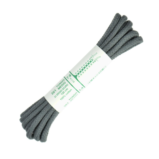 120cm Premium Cord Shoe Laces - Dark Grey 4mm