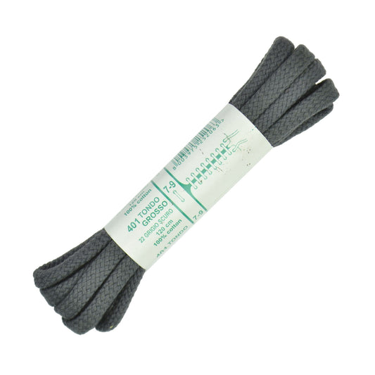 120cm Premium Cord Shoe Laces - Dark Grey 6mm