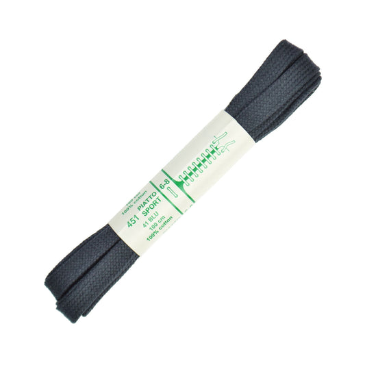 100cm Premium Flat Shoe Laces - Navy Blue 8mm