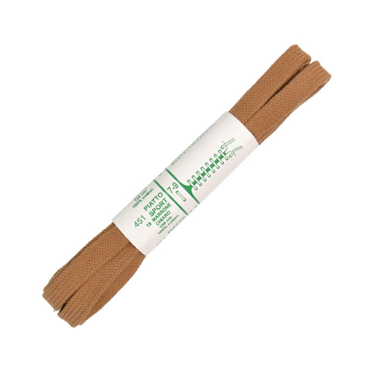 120cm Premium Flat Shoe Laces - Tan 8mm