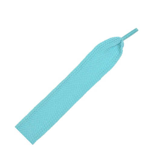 130cm Flat Shoe Laces - Turquoise 30mm