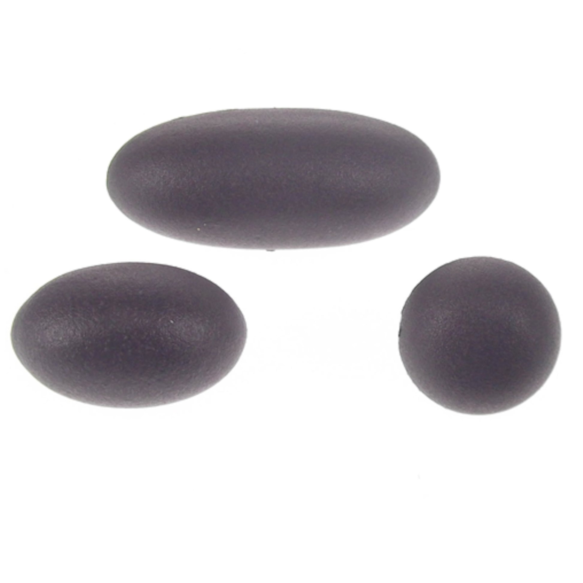 Plastic nodules for shoe stretcher 7mm pegs black unisex